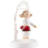 Flax Haired Children - Birthday Child with Amaryllis - 7,5 cm / 3 inch