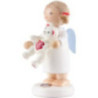 Flax Haired Angel with Teddy - 5 cm / 2 inch