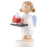 Flax Haired Angel with Smoking House - 5 cm / 2 inch