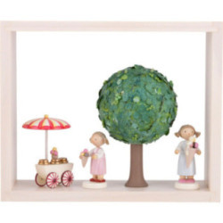 Apple Tree in Frame - without  Figurines - Summer - 13,5 cm / 5.3 inch