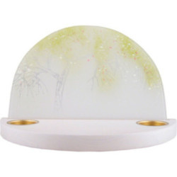 Glass Arch "Apple Tree in Spring" - without  Figurines - 28x17 cm / 11x6.7 inch