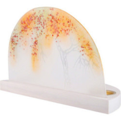 Gläserner Bogen "Apfelbaum im Herbst" - ohne Figuren - 28x17 cm