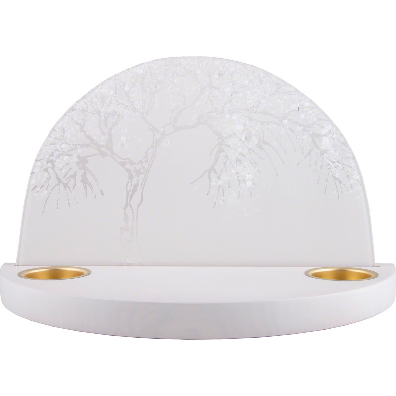Glass Arch "Apple Tree in Winter" - without  Figurines - 28x17 cm / 11x6.7 inch
