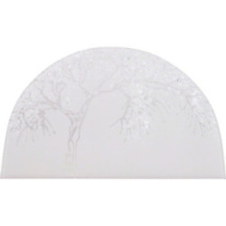 Glass Picture "Apple Tree in Winter" - 26x15 cm / 10.2x5.9 inch