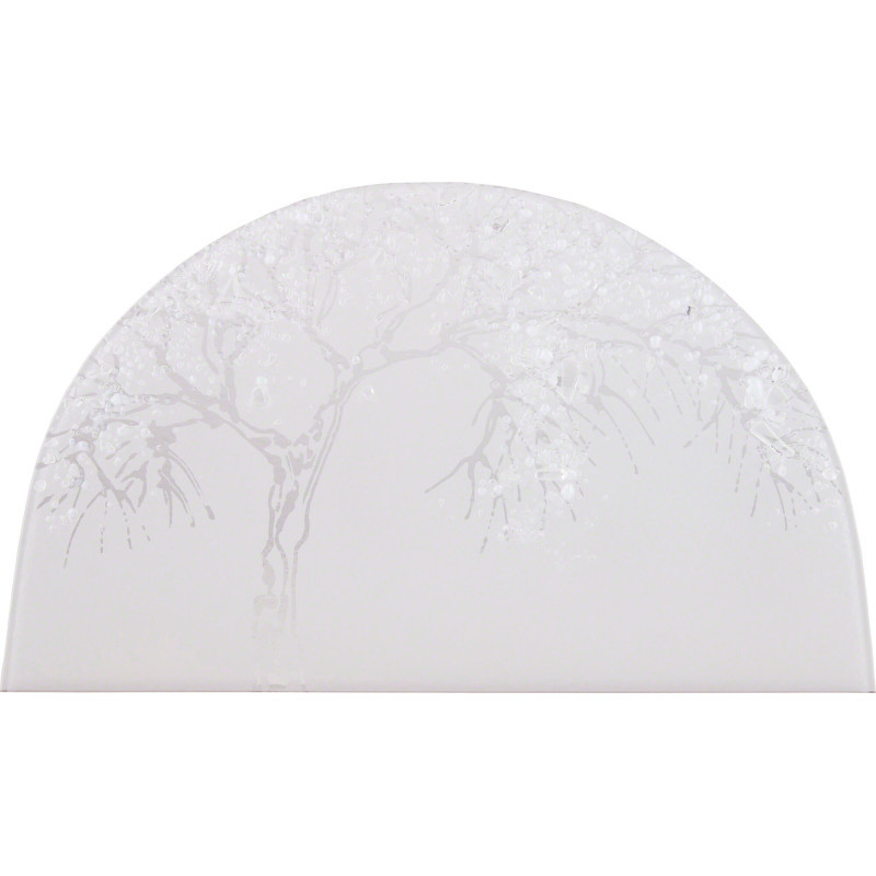 Glass Picture "Apple Tree in Winter" - 26x15 cm / 10.2x5.9 inch