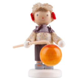 Flachshaarkinder Kleiner Junge mit Lampion - Edition Flade & Friends - 4 cm