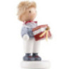 Flax Haired Children Little Boy with Present Box - Edition Flade & Friends - 4,5 cm / 1.8 inch