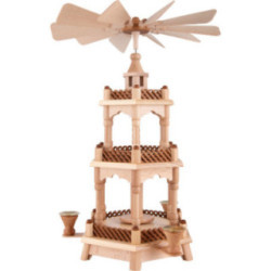 3-stöckige Pyramide unbestückt - 42 cm