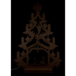 Lichterspitze Christbaum mit Figuren  - 34x47 cm