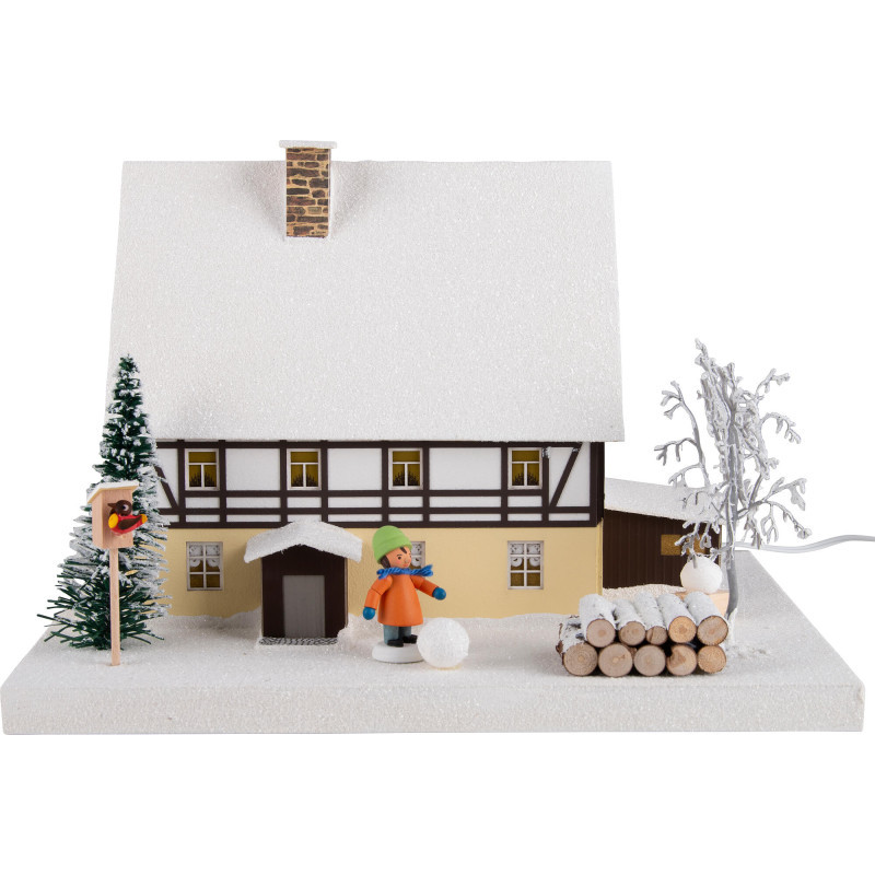 Lichterhaus Fachwerkhaus mit Vorhäusel - 29 cm