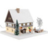 Lighted House - Half-Timber House with Hallway - 29 cm / 11.4 inch