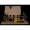 Lighted House - Half-Timber House with Hallway - 29 cm / 11.4 inch