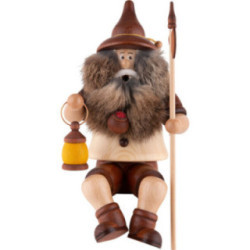 Smoker - Gnome Watchman, sitting - 25 cm / 9.8 inch