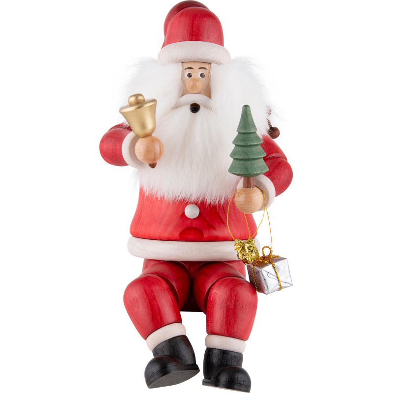 Smoker - Santa Claus, sitting - 24 cm / 9.4 inch
