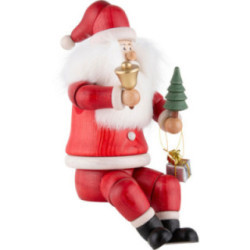 Smoker - Santa Claus, sitting - 24 cm / 9.4 inch