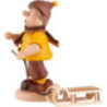 Räuchermännchen Schlittenfahrer farbig - 14 cm