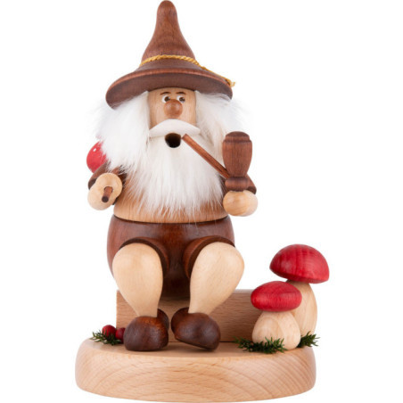 Smoker - Gnome with Picnic Bag - 16 cm / 6.3 inch