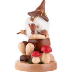 Smoker - Gnome with Picnic Bag - 16 cm / 6.3 inch