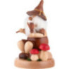 Smoker - Gnome with Picnic Bag - 16 cm / 6.3 inch