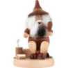 Räuchermännchen Wichtel mit Hackstock - 16 cm