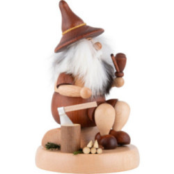 Smoker - Gnome with Chopping Block - 16 cm / 6.3 inch