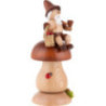 Smoker - Gnome on Brown Mushroom - 17 cm / 6.7 inch