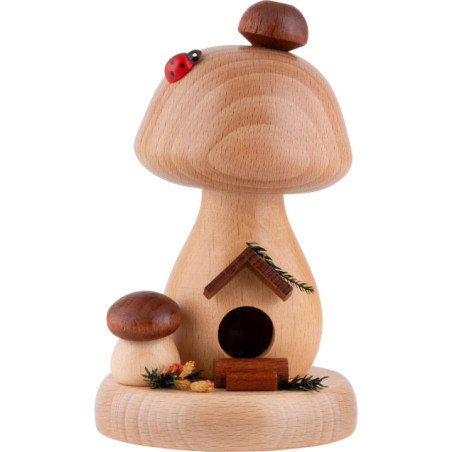 Smoker - Mushroom Hut Natural - 13 cm / 5.1 inch