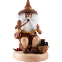 Smoker - Gnome with Cone Basket - 16 cm / 6.3 inch