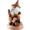 Räuchermännchen Wichtel mit Zapfenkorb - 16 cm