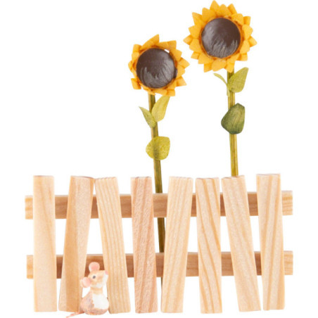 Gartenzaun mit Sonnenblumen - 5,4 cm