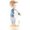 Flax Haired Children Boy with Kite - 5 cm / 2 inch