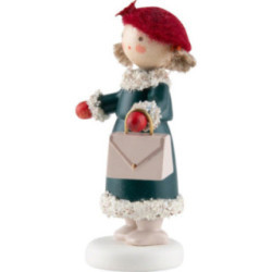 Flachshaarkinder Mädchen mit Handtasche - Edition Flade & Friends - 5,1 cm