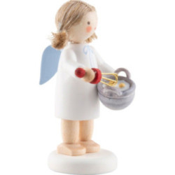 Flax Haired Angel with Whisk - 4,7 cm / 1.9 inch