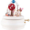 Music Box - "A beautiful Life" with Flax Haired Girl and red tree - 16,5 cm / 6.5 inch