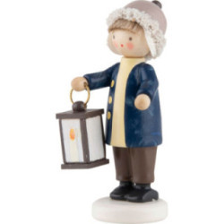 Flachshaarkinder Junge mit Laterne - 5,5 cm
