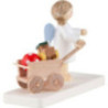 Flax Haired Angel with Handcart - 4,7 cm / 1.9 inch