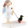 Flax Haired Angel with Waddling Penguin - 4,7 cm / 1.9 inch