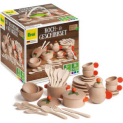 Koch- und Geschirrset natur - 21,4 cm