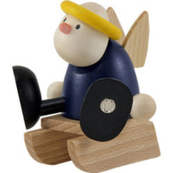 Angel Hans with Sleigh - 7 cm / 2.8 inch
