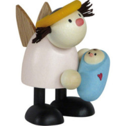 Engel Lotte mit Baby Junge - 7 cm