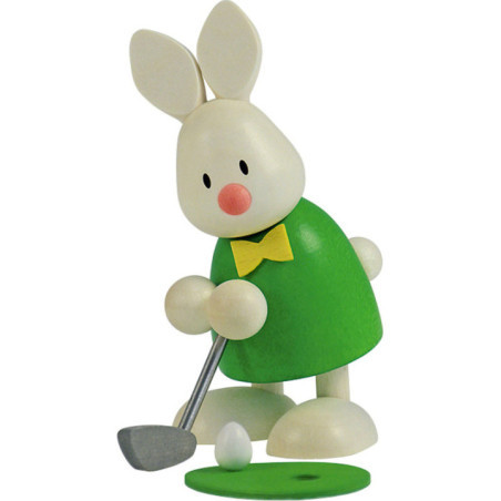 Bunny Max Golfing, Holing in - 9 cm / 3.5 inch