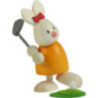 Bunny Emma Golfing, Teeing Off - 9 cm / 3.5 inch