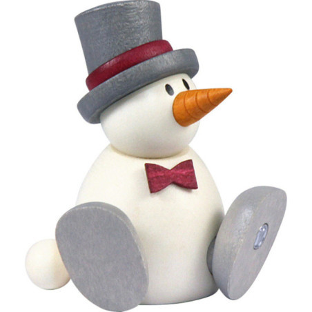 Snow Man Otto Sitting - 8 cm / 3.1 inch