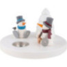 Snow Man Fritz and Otto at the Camp Fire - 11 cm / 4.3 inch