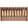NARVA Candle Arch chain with 10 Wood Shaft Bulbs - Ash