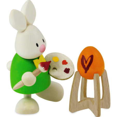 Bunny Max as Painter - 9 cm / 3.5 inch