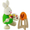 Bunny Max as Painter - 9 cm / 3.5 inch