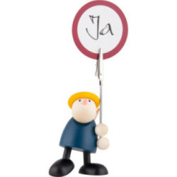 Hans with Sign Holder - 7 cm / 2.8 inch