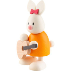 Bunny Emma with Guitar - 9 cm / 3.5 inch