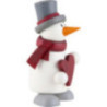 Schneemann Fritz mit Herz - 9 cm